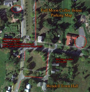 Fullmoon Coffeehouse Parking Map